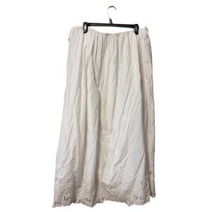 Primark White Maxi Skirt with Lace Detail